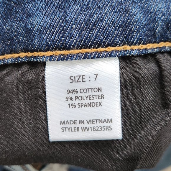 Stretch High Rise Straight Leg Jeans - Vintage Blue Wash - FASHION NOVA - Picture 6 of 9